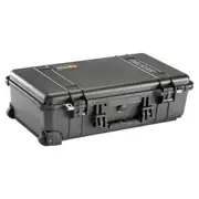 Pelican 1510 Case - Black Studio Case with Divider & Laptop Sleeve