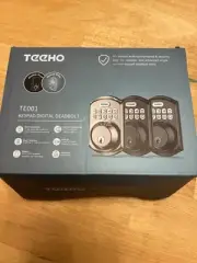 TEEHO TE001 Keyless Entry Door Lock with Keypad & Keys Black - New