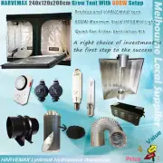 600w Grow Light Hydroponics HPS/MH Magnetic Ballast 2.4x1.2M Grow Tent Kit Combo