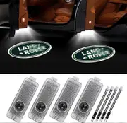 4pcs Car Door Led Logo Lights For Land Rover, 3d Wireless Welcome Courtesy Projector Ghost Shadow Light
