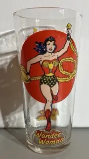 VTG 1976 Wonder Woman Pepsi Super Series Glass UNUSED