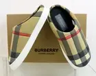 $620 BURBERRY HOMIE WOMEN QUILTED BEIGE CHECK LOGO LOAFER MULES SLIPPERS 37