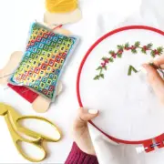 Cross Stitch Embroidery Needle Insert Bag DIY Sewing Knit Thread Pin Pouch AU