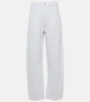 [Frame] Frame Long Barrel high-rise barrel-leg jeans 25 white