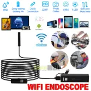 8LED WiFi Endoscope HD Borescope Inspection Camera Snake Tube For iPhone Android