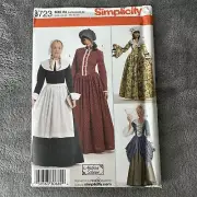Simplicity Sewing Pattern 3723 Sz 14-22 Old West Prairie Dress Costume Theater