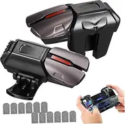 jojofuny 1 Set G21 Six- Buttons + 6 Pairs of Silver Fiber Sleeves for Game Sleeves Cover -sweat Controller Thumb Protector PC Resin