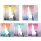 Window Tulle Curtains for Living Room Bedroom Voile Sheer Fabric Drapes Panels A