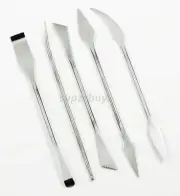 5pc Steel Pottery Cake Wax Chisel Carver Carving Set Clay Tool Making Model Kit
