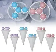 New Floating Hair Filtering Mesh Removal,Upgrade Pet Hair Remover for Laundry Lint Catcher for Washing Machine Wool Device,Reusable Washer Hair Catcher Cleaning Mesh Bag for Dog Cat (6, Mix)