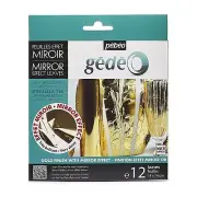 24K Gold Leaf Sheets for Art Crafts Gilding Mirror Effect Adhesive 7.3x6.1 inch