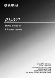 Yamaha RX-397 Receiver Owners Manual