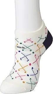 (Adidas Golf) adidas Golf Club check pattern ankle socks CCQ88 White Free
