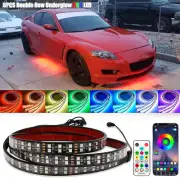 6PCS RGB Double Row Dream Color Underglow LED Neon Lights Strip For Mazda RX-8