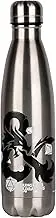 Konix Dungeons & Dragons Insulated Flask - Stainless Steel - 500 ml - Logo Motif - Silver