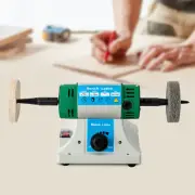 320W Bench Buffer Polisher Grinder Bench Lathe Polishing Buffing Machine Jewelry