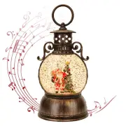 Snow Globe Lighted Christmas Decorations,Christmas Snow Globe Lantern with Mu...
