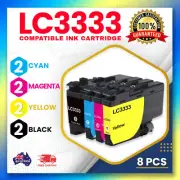 8x Generic Ink Cartridge LC-3333 for Brother DCP-J1100DW MFC-J1300DW LC3333