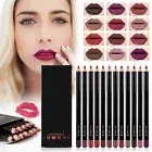 12 Color Lip Liner Pencil, Waterproofs Not Easy To Lose Color Lip Liner Pencil,