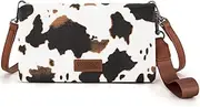 Montana West Wrangler Women Wristlet Wallet RFID Blocking Bifold Clutch Credit Card Holder Purse with Crossbody Strap