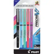 Pilot Rolling Ball Pen Precise V7 Premium Fine Assorted Inks, Pack of 5 16991