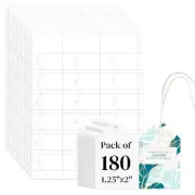 180 Pcs Printable Tags with String 1.25 x 2 Inch Scalloped Printable Tags