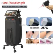 Ice Titanium 755nm 808nm 1064nm Permanent Diode Laser Hair Removal Machine PRO
