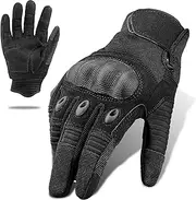TFROCO Tactical Paintball Gloves, Full Finger Touchscreen Airsoft Gloves Men, Motorcycle Dirtbike Training Gloves for Outdoor Sport