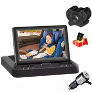 4.3 Inch Car Portable Baby Monitor with DVR Night Vision Camera Back Seat+128GB
