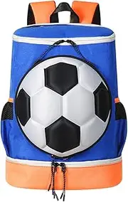 Football Ball Backpack - Basketball Backpack Football Backpack | Large Capacity Football Bag, Volleyball Backpack with Ball Compartment for Basketball Volleyball Football