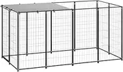 Dog Crate for Large Dogs, Heavy Duty Large Dog Crate, Durable Dog Cage, Dog Kennel, Puppy Dog Playpen, Pet Cage, Pet Playpen Yard, Outdoor, 220 x 110 x 110 cm