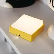 WEILAILUX Wireless Dimmable Novelty Night Light, Magnetic Portable Battery Operated Wall Sconce Rechargeable, Toggle Design, for Bedroom, Nursery, Bathroom, Hallway, Kitchen (Goose Yellow)