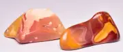 2 x MOOKAITE POLISHED FREEFORMS, Fossil Radiolarian, Australia P135