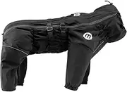 Doodles Dog Raincoat, Waterproof, Windproof, Silky Lining, Less Friction Means Less Tangles and Tangles, Small, Black
