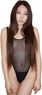 [WANFJ] Bustiers Corsets Lingerie Sets Sexy Camisole Gauze Transparent Tight Fitting Swimwear One Piece Swimsuit