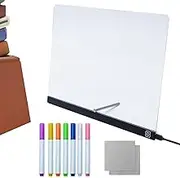 LED Note Board | LED Light Board | Rewritable Glow Acrylic Note Memo for Writing Drawing Coloring Sketching Tracing