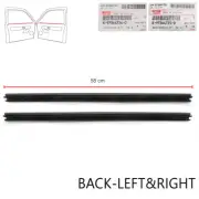 Fits Isuzu D-Max Hi-Lander 2003 08 10 Rear Lh+Rh Inner Weatherstrip Door Belt