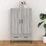 Highboard Grey Sonoma - 70x31x115 cm, Storage Sideboard, Buffet Cabinet, Dining Room Furniture, Kitchen Cabinets, Drawer, Engineered Wood