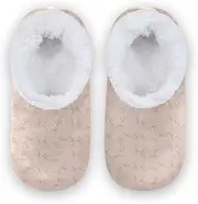 [Caihoyu] House Slippers for Kids Fuzzy Fleece Anti-Skid Sole House Slipper Indoor Outdoor Winter Bedroom