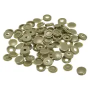 100Pcs 5mm Hinged Screw Cover Caps Plastic Fold Screw Snap Covers, Green