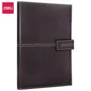 DELI Large Premium Leather Notebook Personal Planner Diary Business Notebook