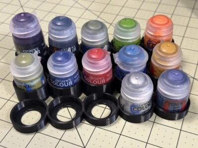 Paint Pot Rack for Citadel Water Pot Storage 3D-Printed – Water-Resistant PETG