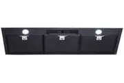 Schweigen 90cm Silent 3200m3/hr Black Steel Undermount Rangehood UM1170-9BSE