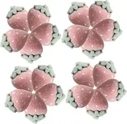 [PLAFOPE] 20pcs Resin Strawberry Hair Accessories Adorable Phone Case Charms Diy Flatback Charms Set