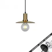 Snap Lighting Chapeau Glass Coolie Downlight to Pendant Light Conversion Kit Brass Small