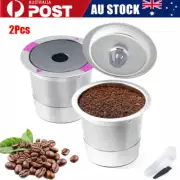 2X Stainless Steels K Cup Pod for Keurig 2.0 1.0 Single Cup Coffee Maker Machine