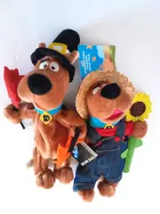 NWT 1999 Scooby-Doo Pilgrim & Scooby-Doo Sunflower / Holloween
