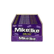 (12-Pack) Mike and Ike 4.25 oz JOLLY JOES Chewy Grape Flavored Candy *BB 2/2025*