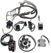 Complete Electrical Wiring Harness Cdi Stator Kit For Atv Quad 150/200/250cc