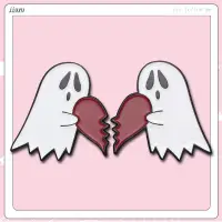 在飛比找蝦皮購物優惠-Boo Heart Broken Enamel Pin 恐怖